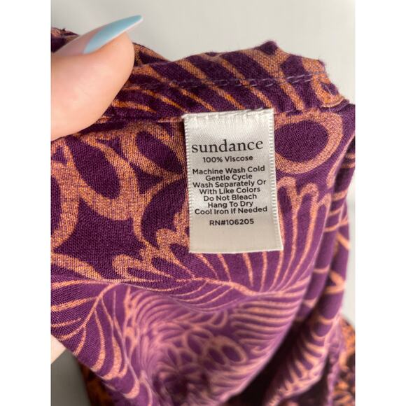 Sundance This is Paradise Drawstring Tropical Floral Printed Pants Size Large - Picture 5 of 6